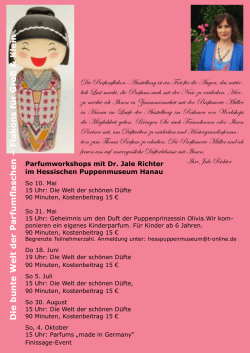 Parfumworkshops - Hessisches Puppenmuseum