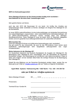 Info Gl&auml;ubigerID beantragen - IW