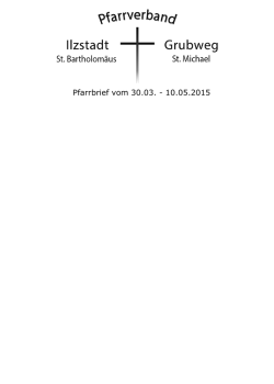 Gottsucherabende in der Fastenzeit - Pfarrverband Ilzstadt