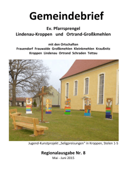 Mai/ Juni 2015 - Kirche Lindenau