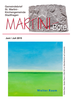 Juni / Juli 2015 Pdf ansehen - St. Martini