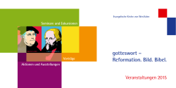 gotteswort &ndash; Reformation. Bild. Bibel.