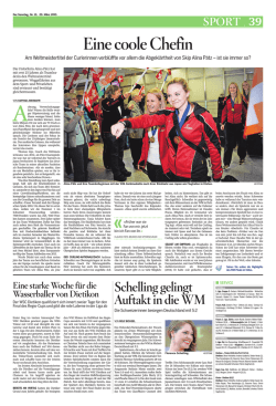 Limmattaler Zeitung, vom: Sonntag, 29. März 2015