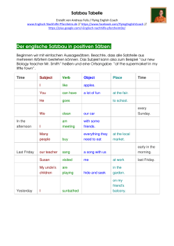 Satzbau-Tabelle als PDF ausdrucken