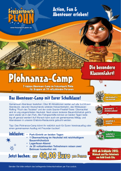 Anmeldung Plohnanza-Camp