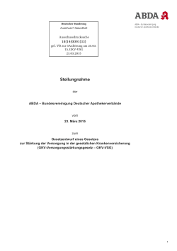 Stellungnahme - Sozialpolitik aktuell