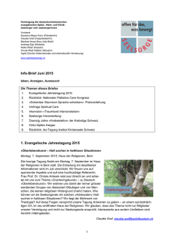 Info-Brief Juni 2015