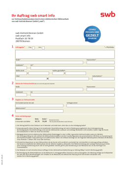 Ihr Auftrag swb smart info