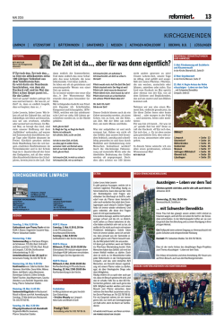 die Zeit ist da..., aber f&uuml;r was denn eigentlich?