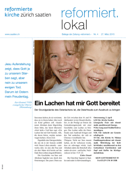 Ein Lachen hat mir Gott bereitet