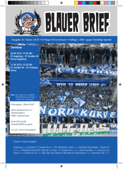 Blauen Brief - Ultras Gelsenkirchen