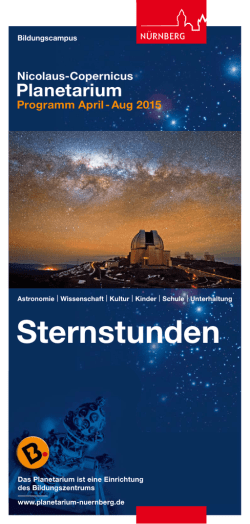 Heft II/2015, April bis August - Bildungszentrum N&uuml;rnberg
