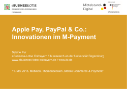Innovationen im M-Payment