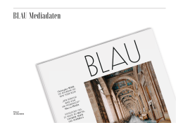 BLAU Preisliste 2015 - Axel Springer Mediahouse Berlin