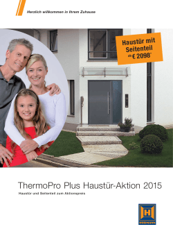 ThermoPro Plus Haustür-Aktion 2015