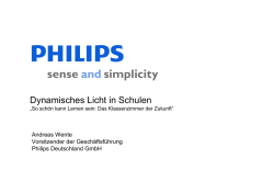 Dynamisches Licht in Schulen