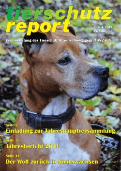 1/2015 - Tierschutz in Braunschweig