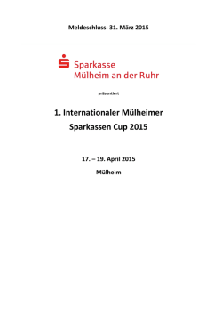 Invitation - Muelheimer Sparkassen Cup 2015_ger