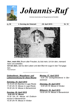 Johannis-Ruf - St. Johannis Alfhausen