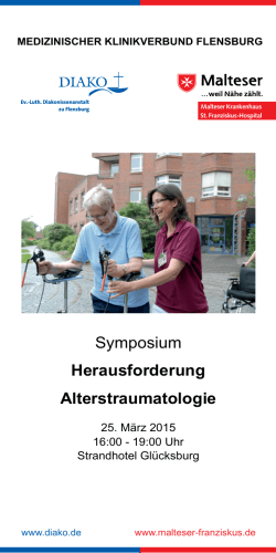 Symposium herausforderung Alterstraumatologie