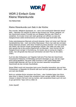 Warenkunde zum Gebrauch von Salz in der K&uuml;che (PDF