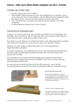 Varroa &ndash; Falle nach Albert Muller aus NL - bienen