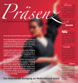 Eine Reise von der Bewegung zur Meditation und zur&uuml;ck