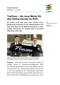 Toolineo – die neue Marke für den Online-Handel im PVH