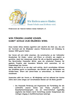 Info für Pinwand/Homepage
