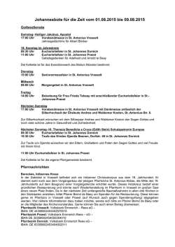 Johannesbote 30.05.2015 - St. Christophorus/St. Johannes der