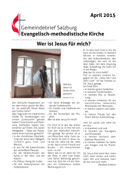 Jesus für mich - Evangelisch-methodistische Kirche in Österreich