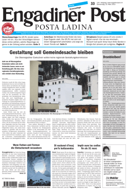 Engadiner Post Nr. 033 vom 19. März 2015