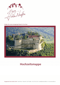 Hochzeitsmappe - Burg Hohen Neuffen