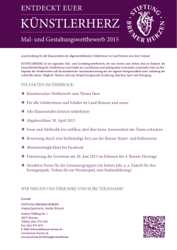 KÜNSTLERHERZ - Stiftung Bremer Herzen