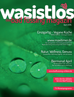 wasistlos bad füssing-magazin April 15 - bAdfuessing