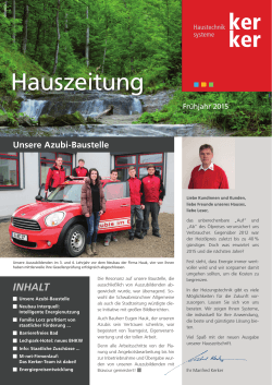 Hauszeitung - Jakob Kerker GmbH