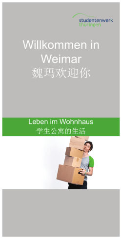 Willkommen in Weimar 魏玛欢迎你 - China