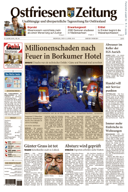 Ostfriesen-Zeitung, Ausgabe: Emden, vom: Dienstag, 14. April 2015