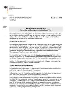Verpflichtungserklärung - Deutsche Botschaft Jakarta