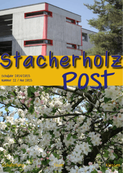 Stacherholz Post - Primarschulgemeinde Arbon