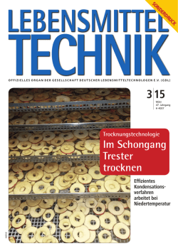 Harter 2015 Bericht &uuml;ber Trestertrocknung in Lebensmitteltechnik
