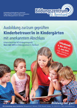 KDGAusbildung 2015 - Bildungszentrum St. Bernhard