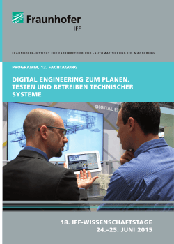 Programm der Fachtagung Digital Engineering 2015