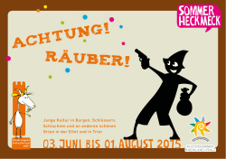 ACHTUNG! RÄUBER! - Sommer Heck Meck