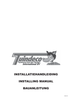 installatiehandleiding installing manual