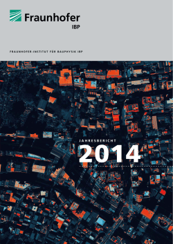 Jahresbericht 2014 [ PDF 7.82 MB ] - Fraunhofer