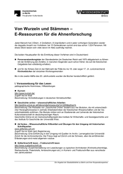 Handout - Staatsbibliothek zu Berlin