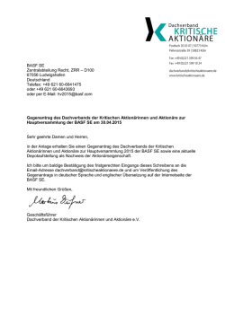 Wir beantragen die Nichtentlastung des RWE