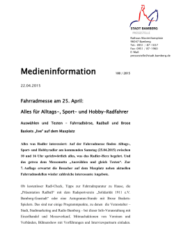 Medieninformation 180 / 2015