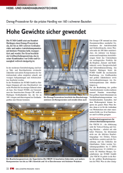 Hohe Gewichte sicher gewendet - FM DAS LOGISTIK